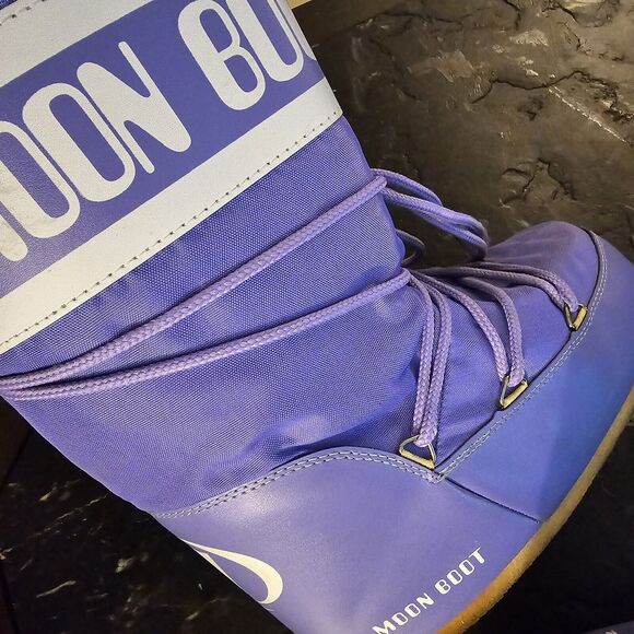 Tecnica The Original Moon Boots Vintage 70s 80s Size 39-41 Rare Purple Snow Icon - Picture 12 of 16